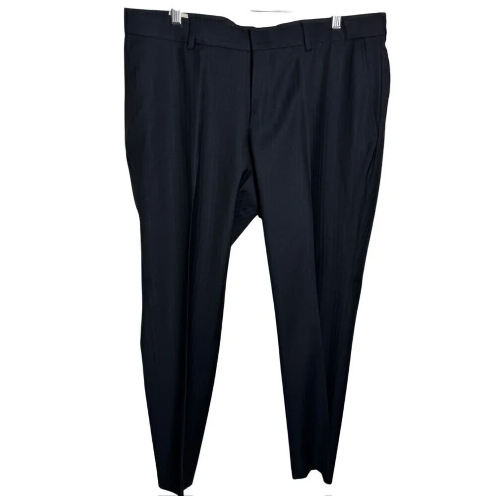 Gucci Mens Black Wool Suit Tom Ford Era Italy Tailored Jacket Pants Size 44R